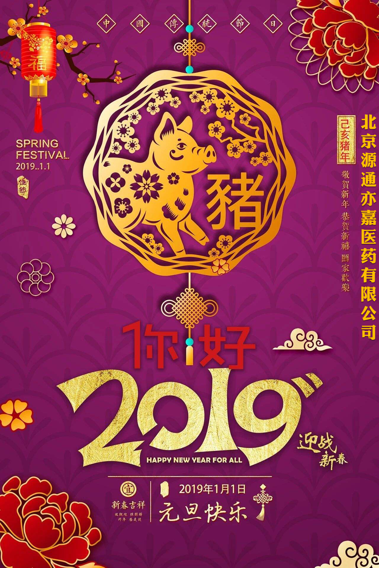 北京悦康千赢国际医药有限公司2019年迎新年会
